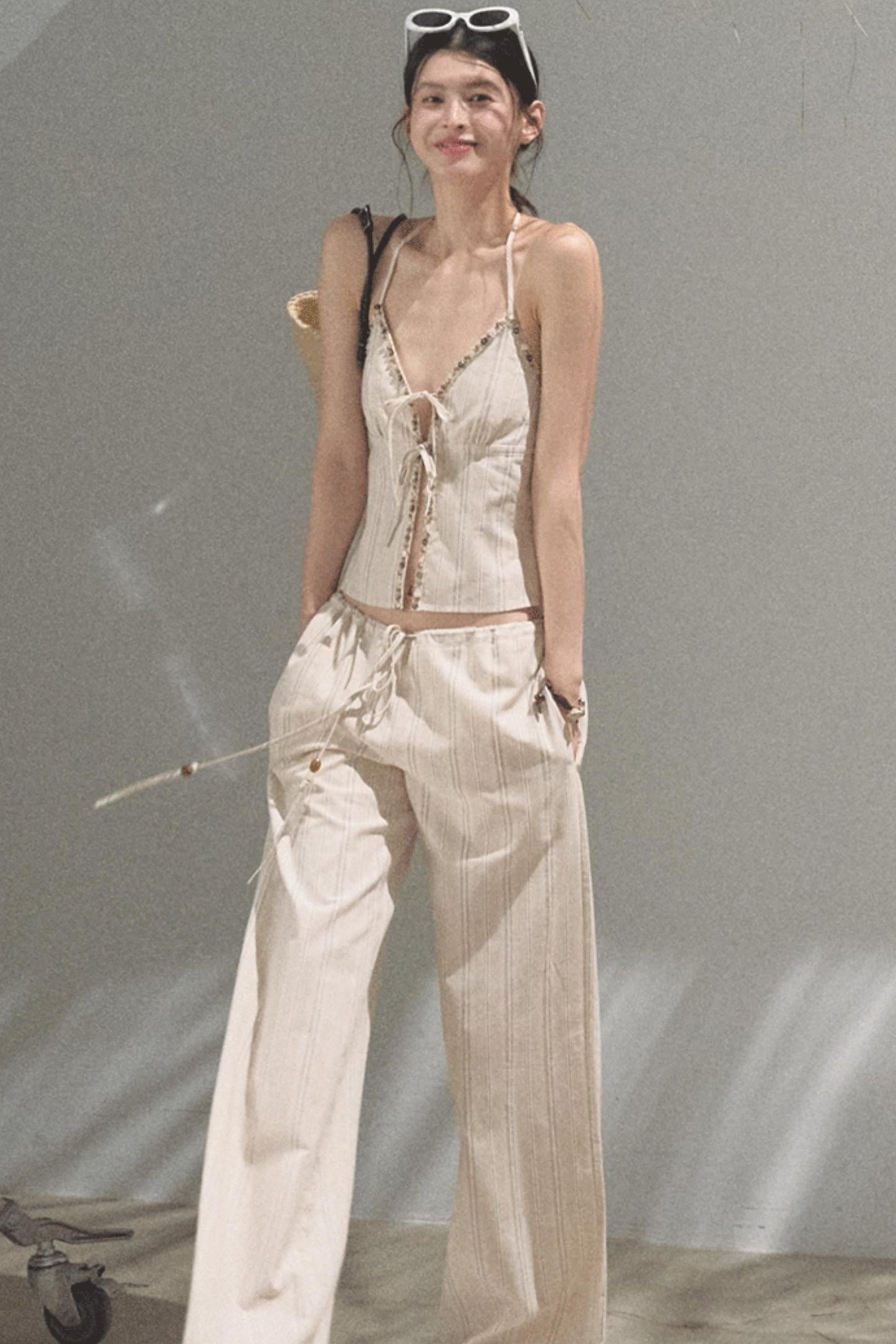 Amber Striped Pants Set-Up