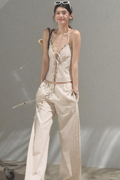 Amber Striped Pants Set-Up