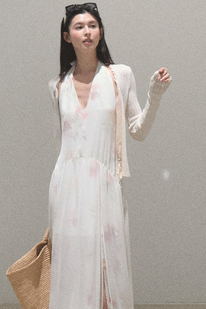 Summer Serenity Halter Dress