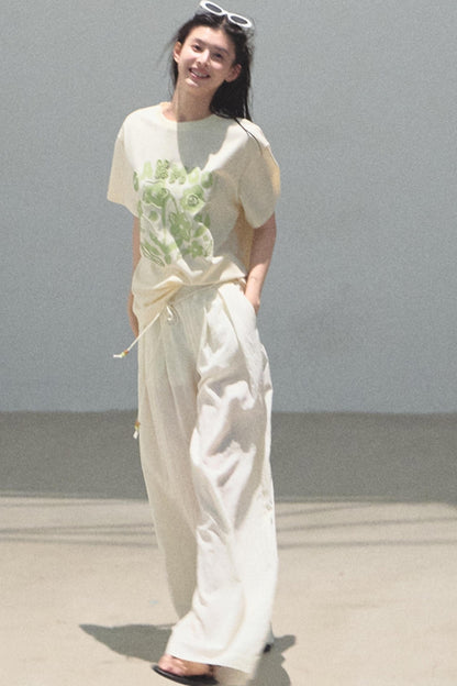 Count Her Flowers Cool Loose T-Shirt