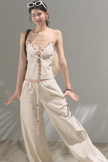 Amber Striped Pants Set-Up