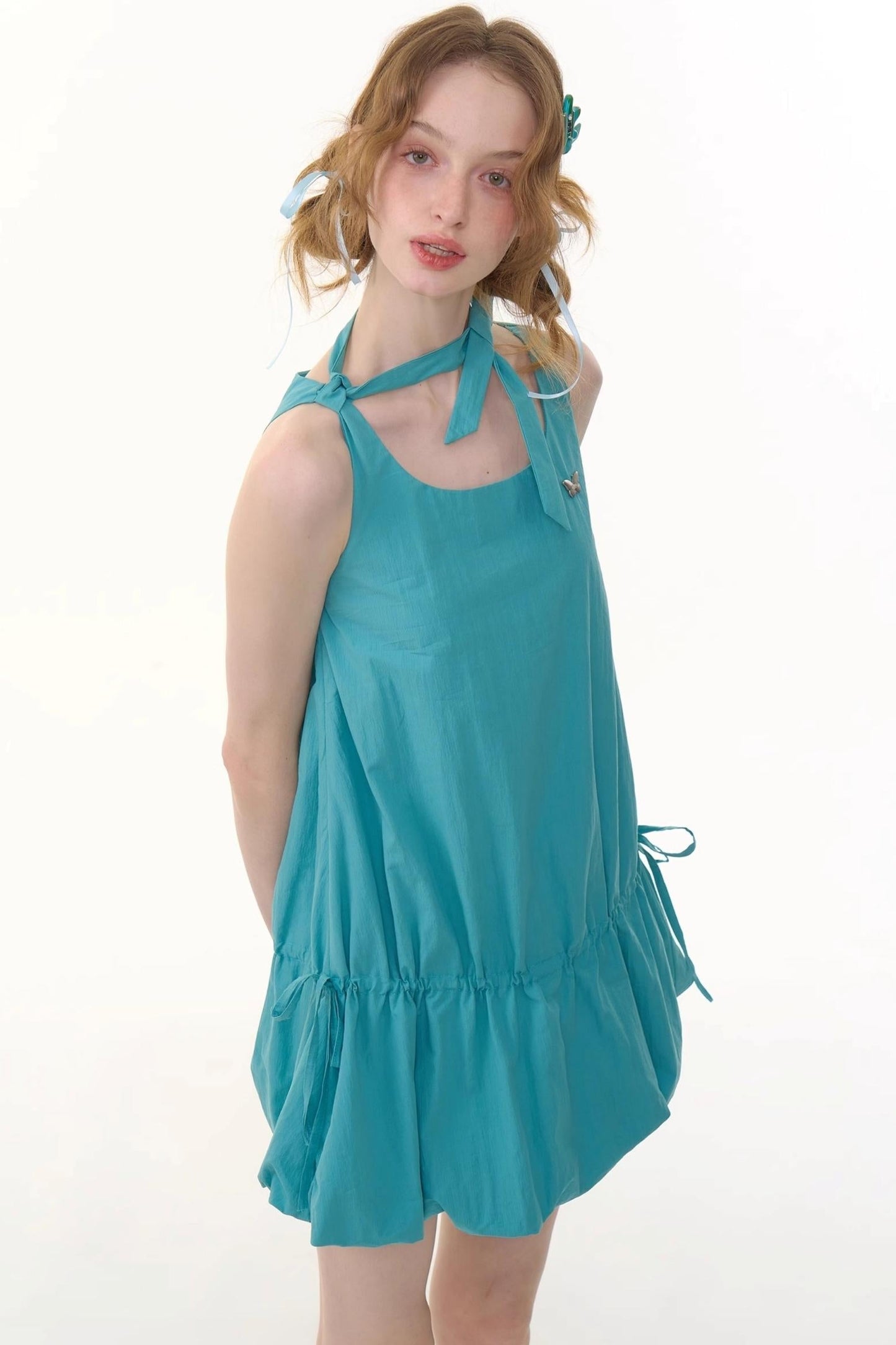 Summer Chic Tie-Waist Camisole Dress