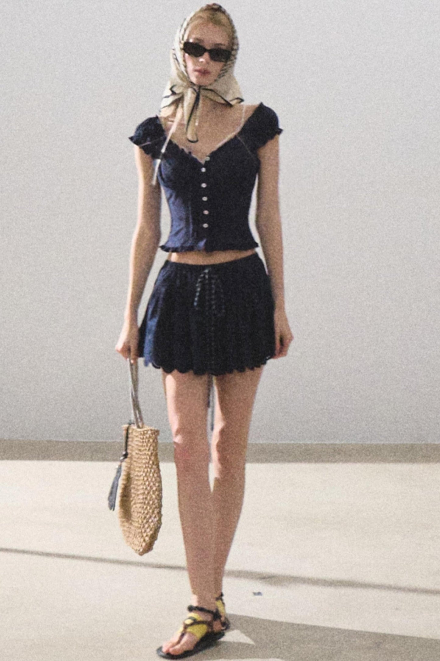 Lime Bliss Boho Peplum Skirt