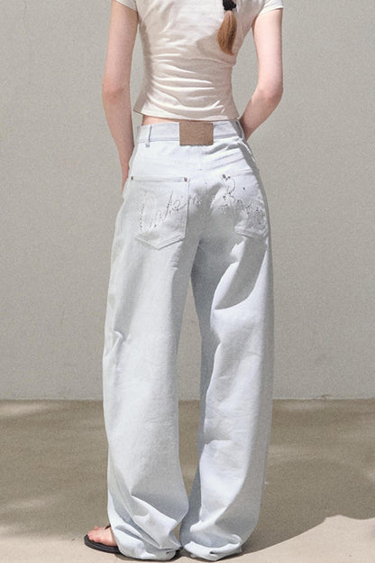 Vintage Rhinestone Halo Jeans