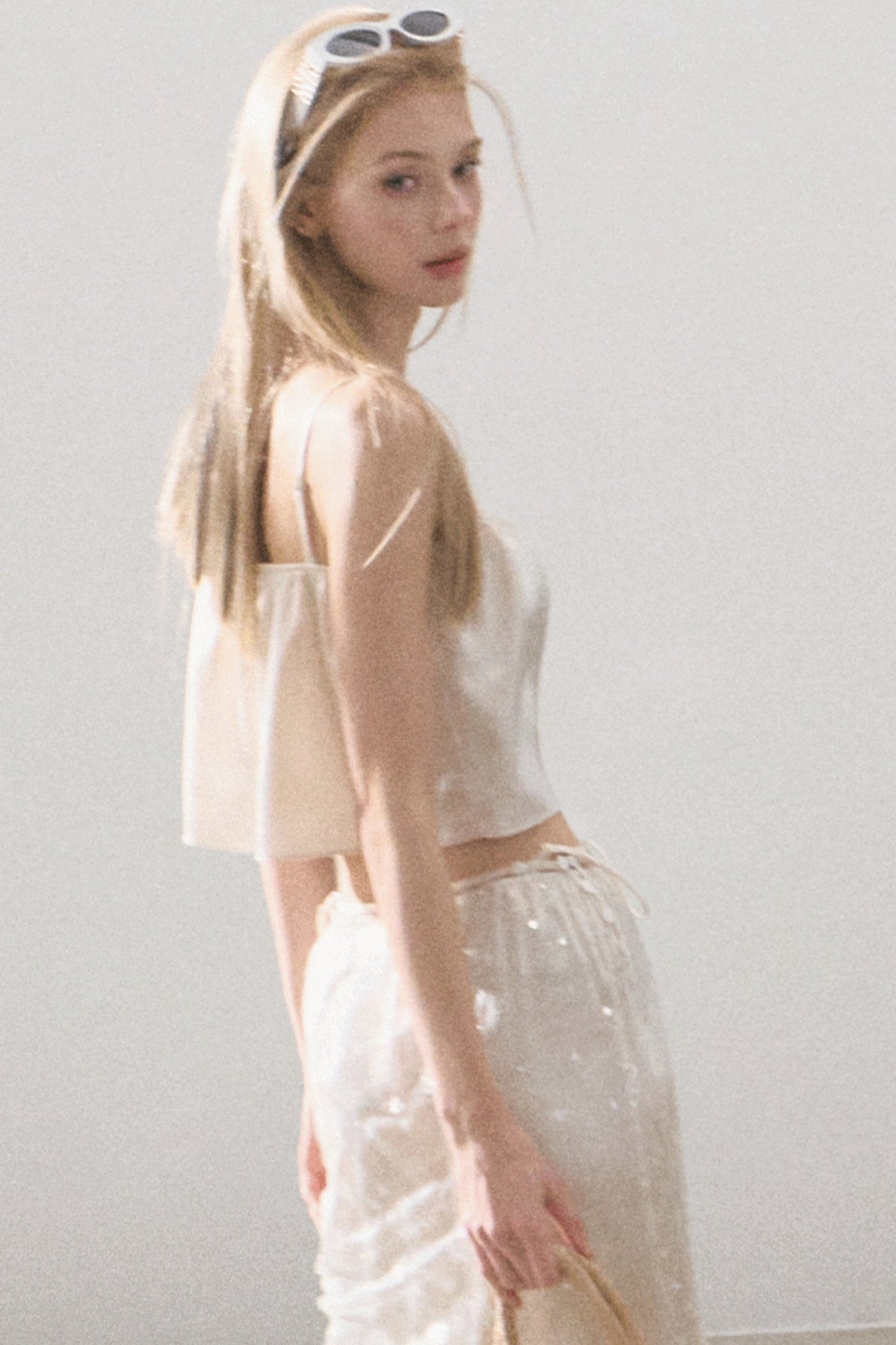 Silk Satin Dress & Camisole Set-Up