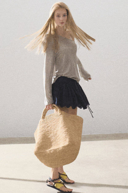 Lime Bliss Boho Peplum Skirt