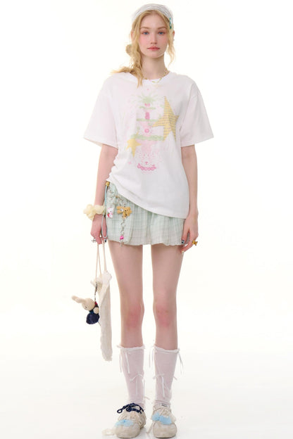 High-Waist Bubble Skirt