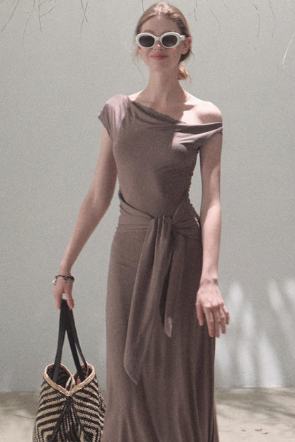 Elegant Knit Maxi Dress