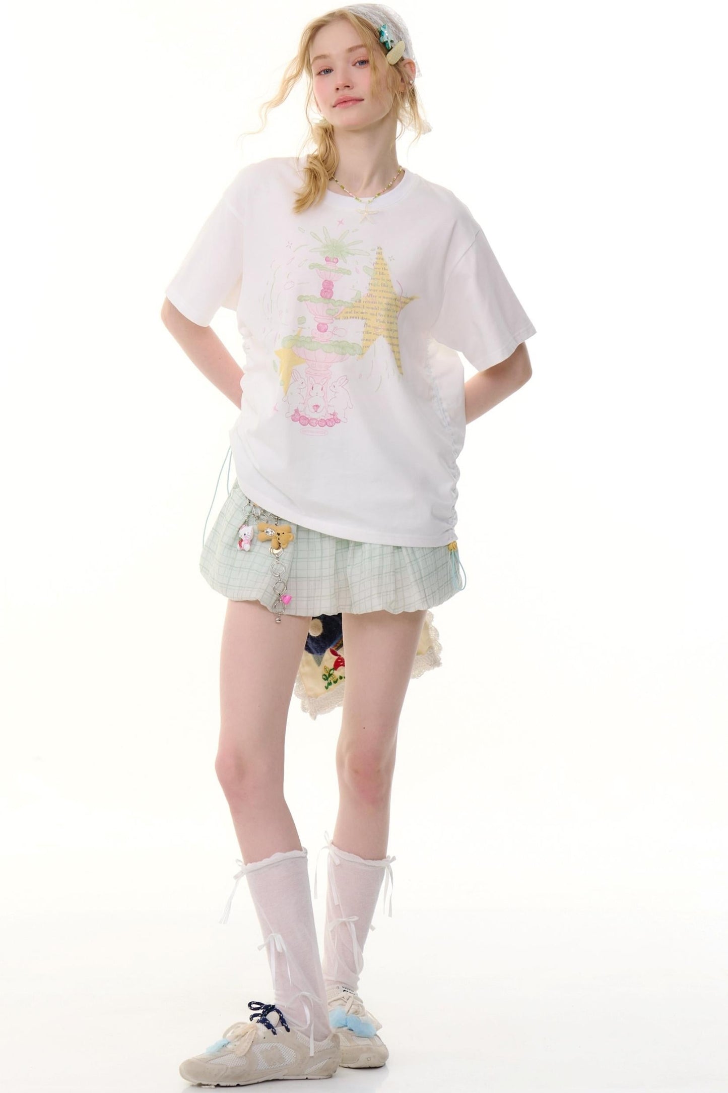 High-Waist Bubble Skirt