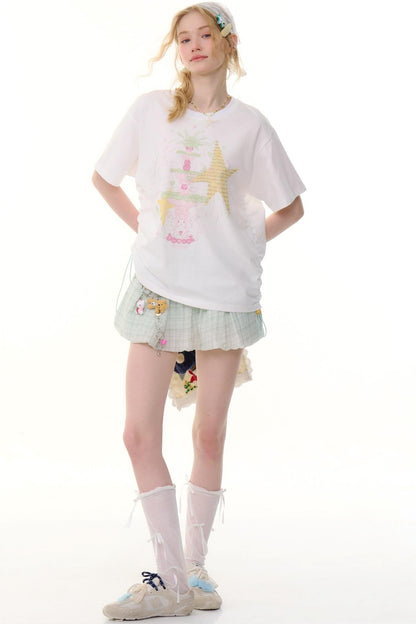 High-Waist Bubble Skirt