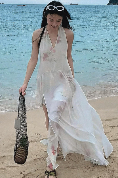 Summer Serenity Halter Dress