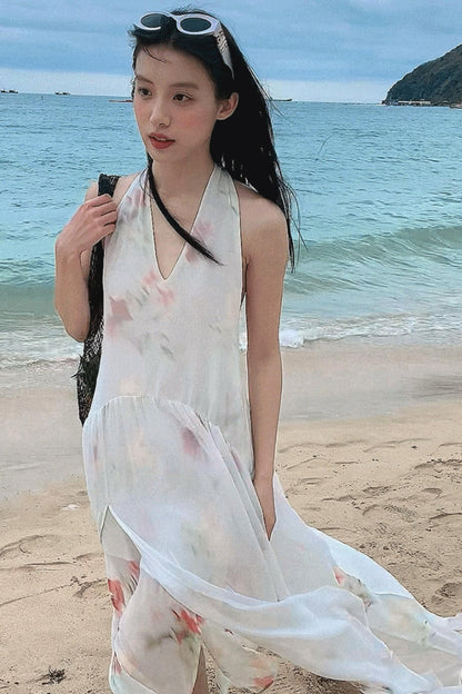 Summer Serenity Halter Dress