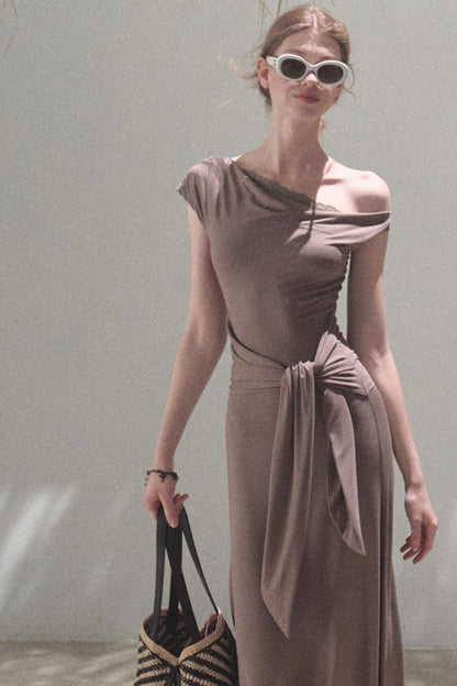 Elegant Knit Maxi Dress