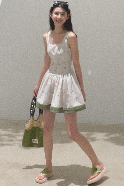 Spring Picnic Slim Fit Camisole Dress