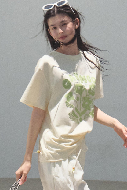 Count Her Flowers Cool Loose T-Shirt