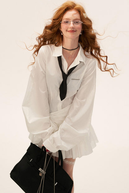 Bow Design Long Sleeve Autumn Dress