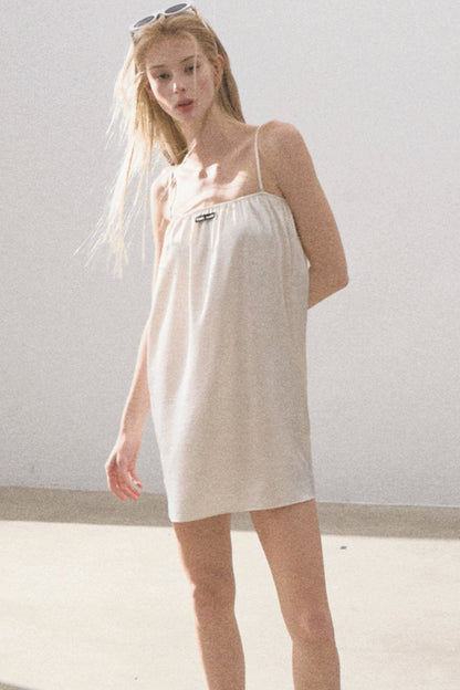 Silk Satin Dress & Camisole Set-Up