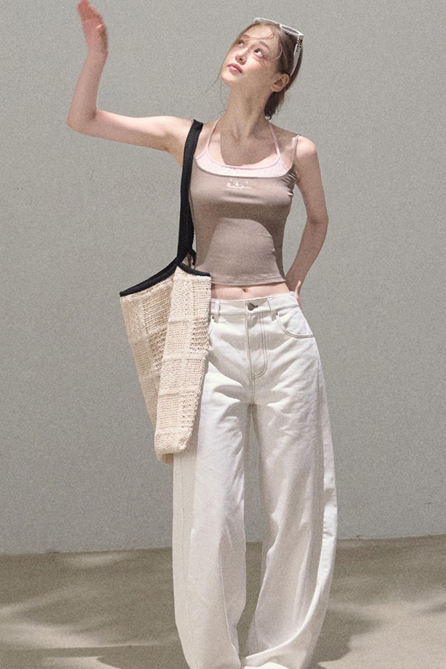 Vintage Rhinestone Halo Jeans