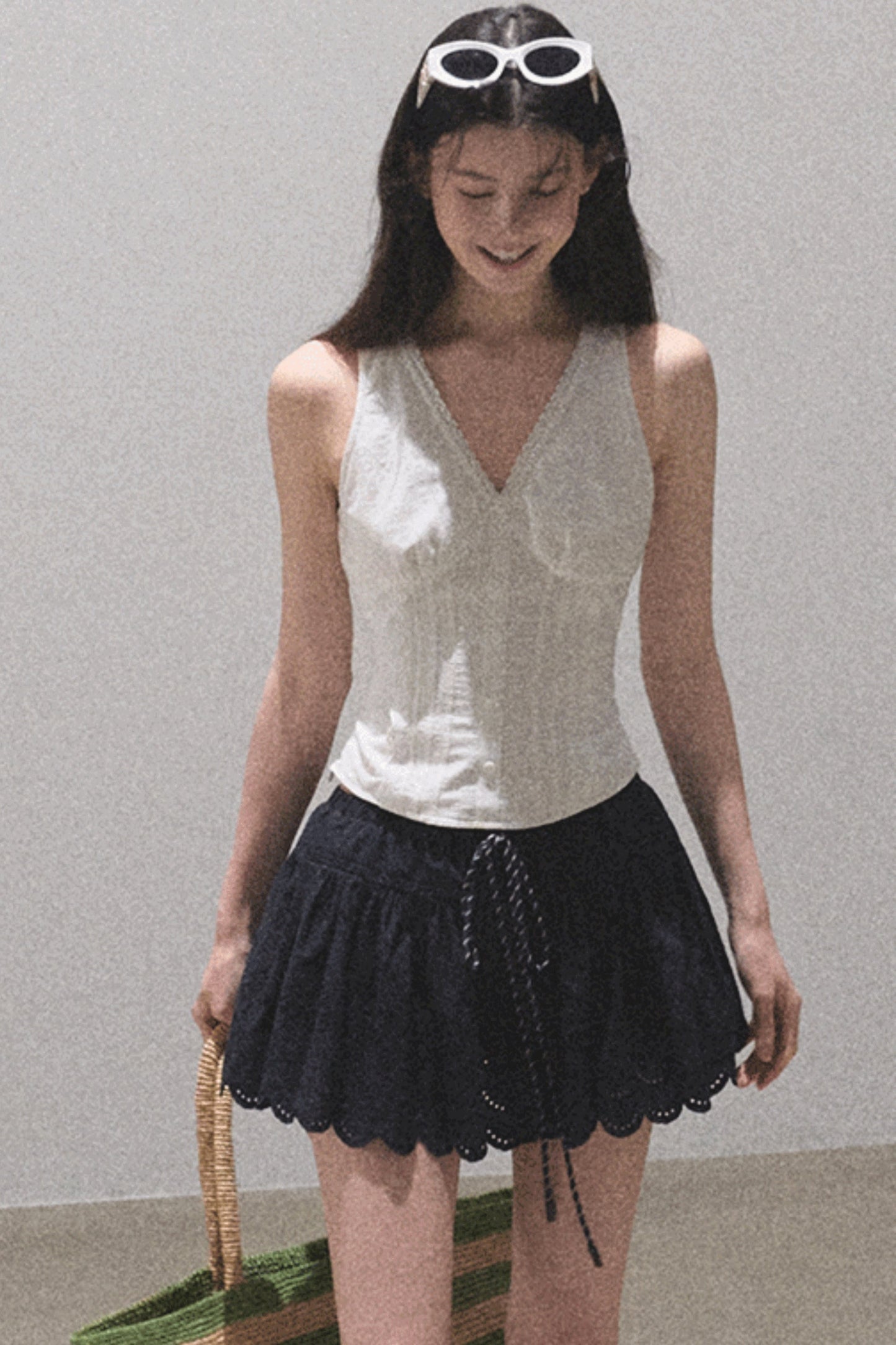 Lime Bliss Boho Peplum Skirt