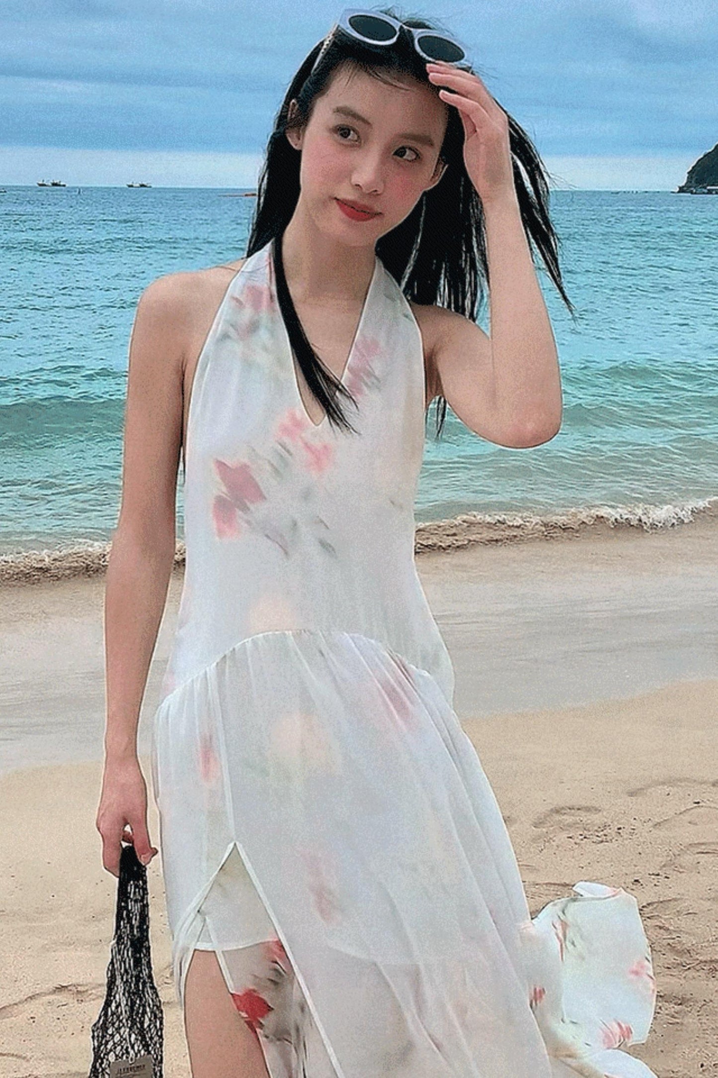 Summer Serenity Halter Dress