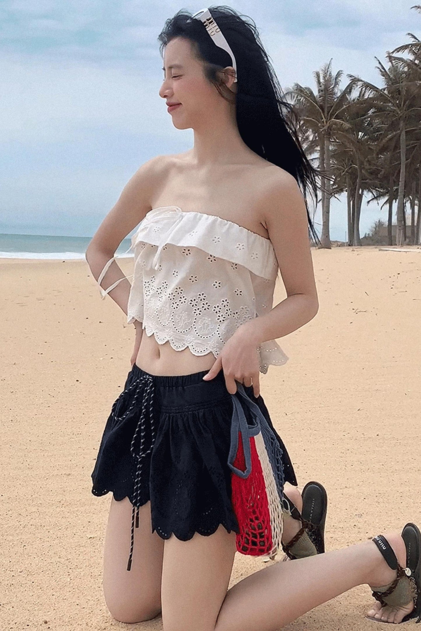 Summer Love Cutout Knit Tank