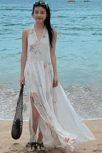 Summer Serenity Halter Dress
