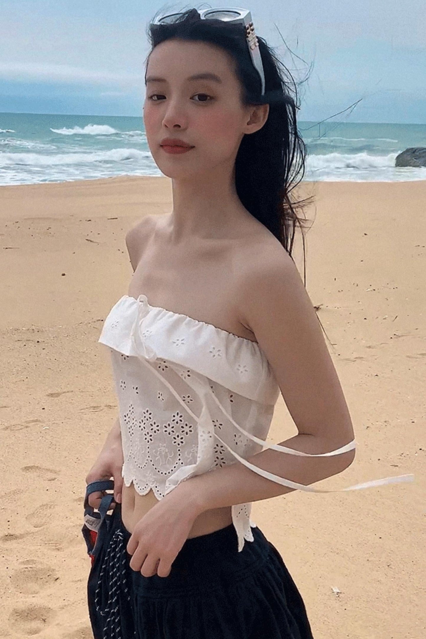 Summer Love Cutout Knit Tank