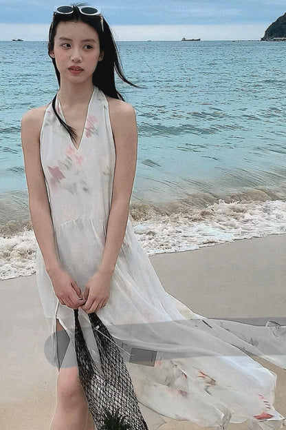 Summer Serenity Halter Dress