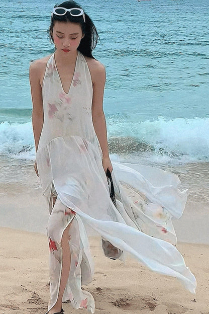Summer Serenity Halter Dress