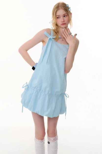 Summer Chic Tie-Waist Camisole Dress