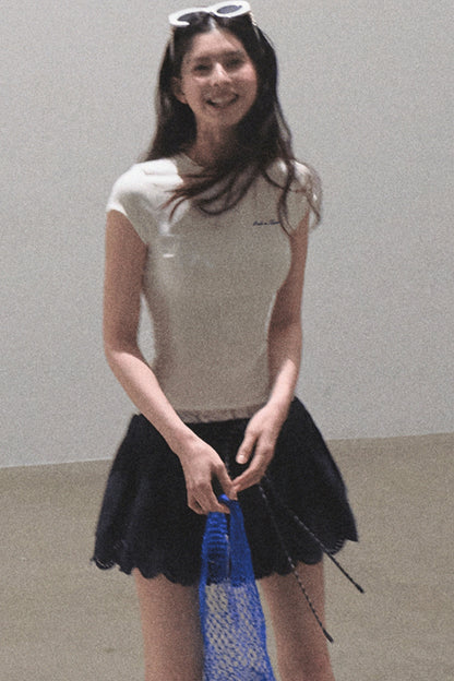 Lime Bliss Boho Peplum Skirt