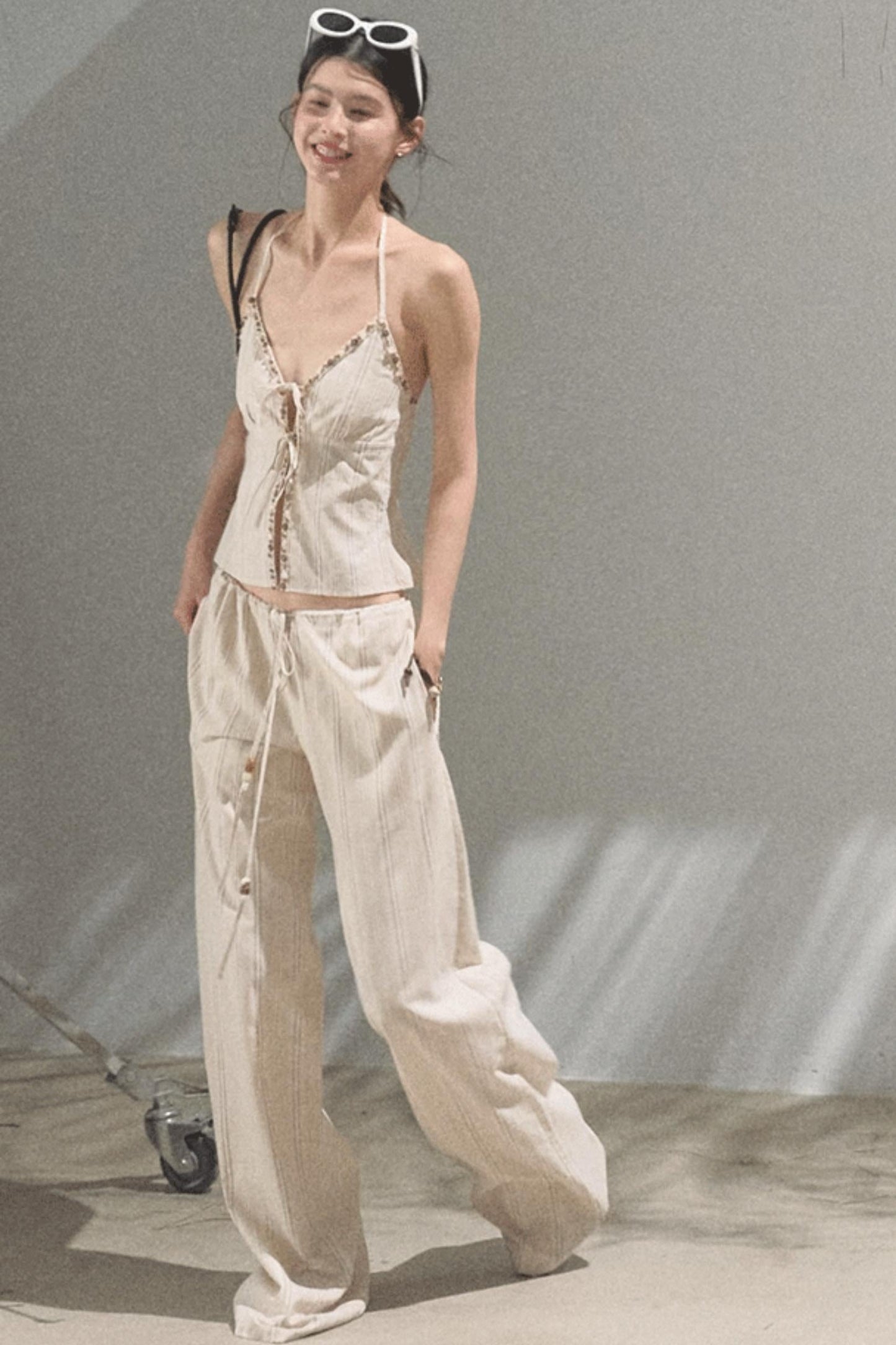 Amber Striped Pants Set-Up