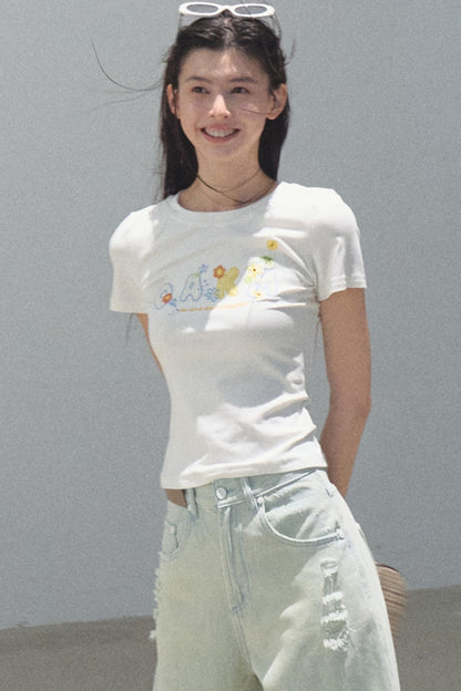 Skin-friendly Crewneck T-Shirt