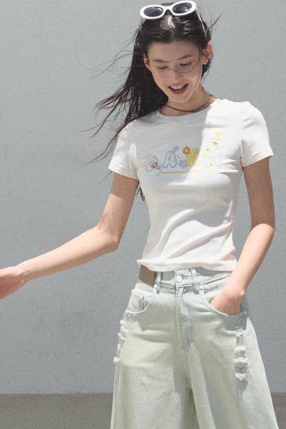 Skin-friendly Crewneck T-Shirt