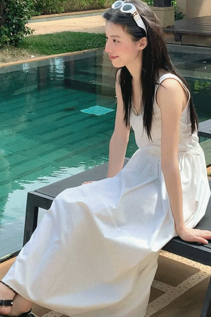 Sycamore Rose Fiber Vest & Balloon Dress