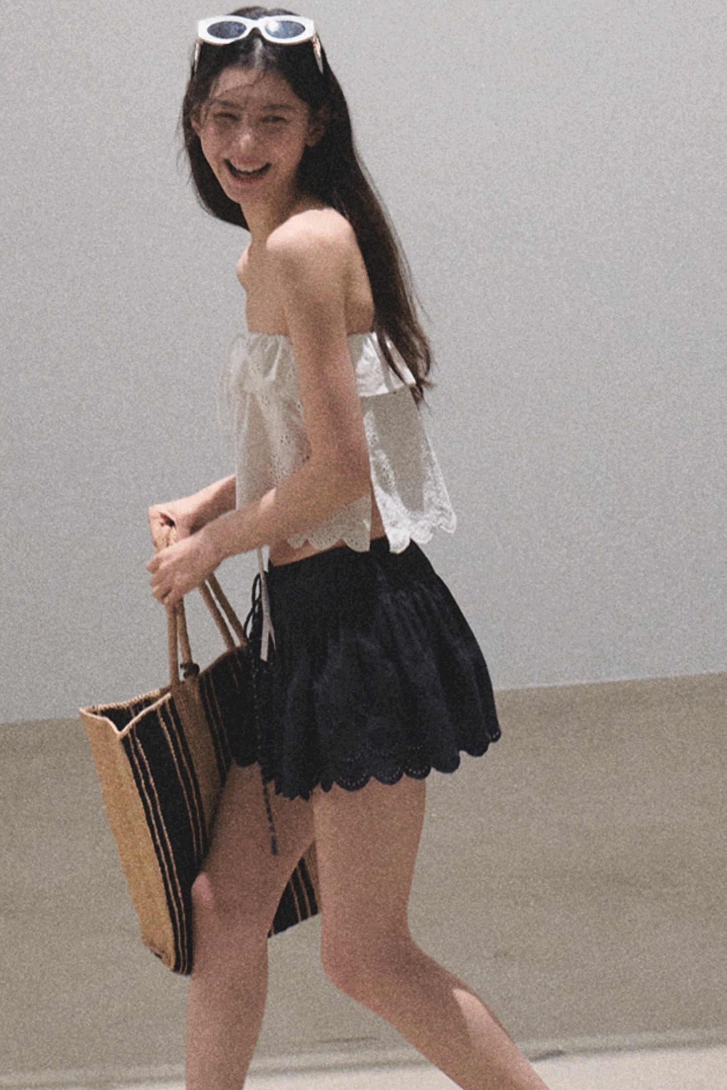 Lime Bliss Boho Peplum Skirt