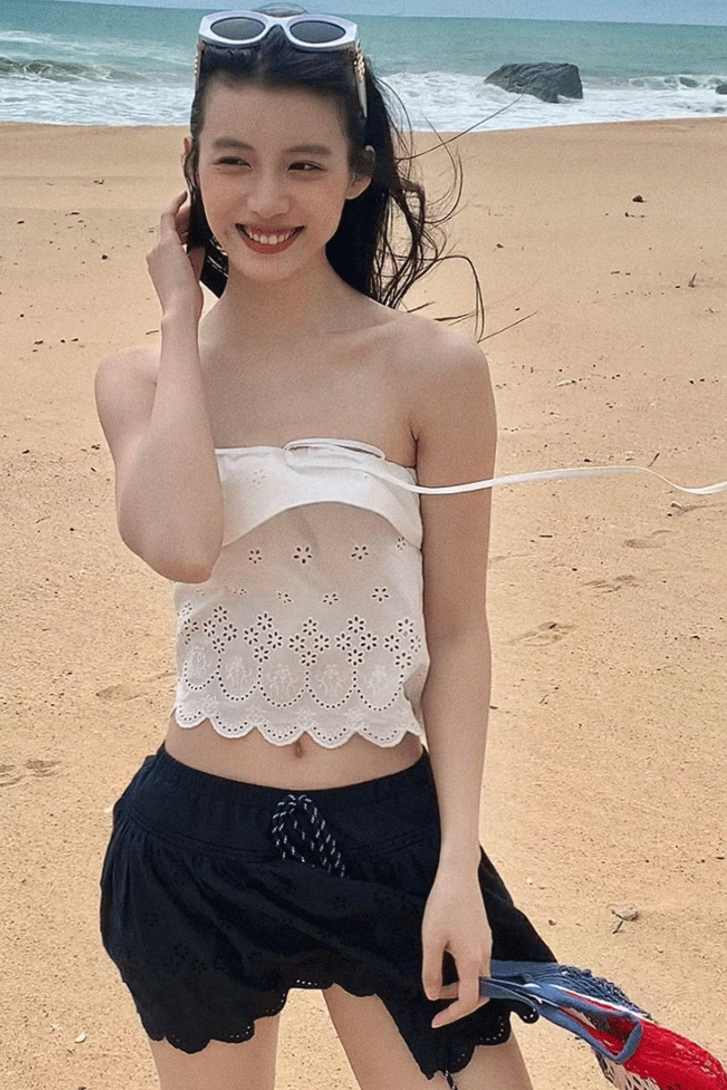 Summer Love Cutout Knit Tank