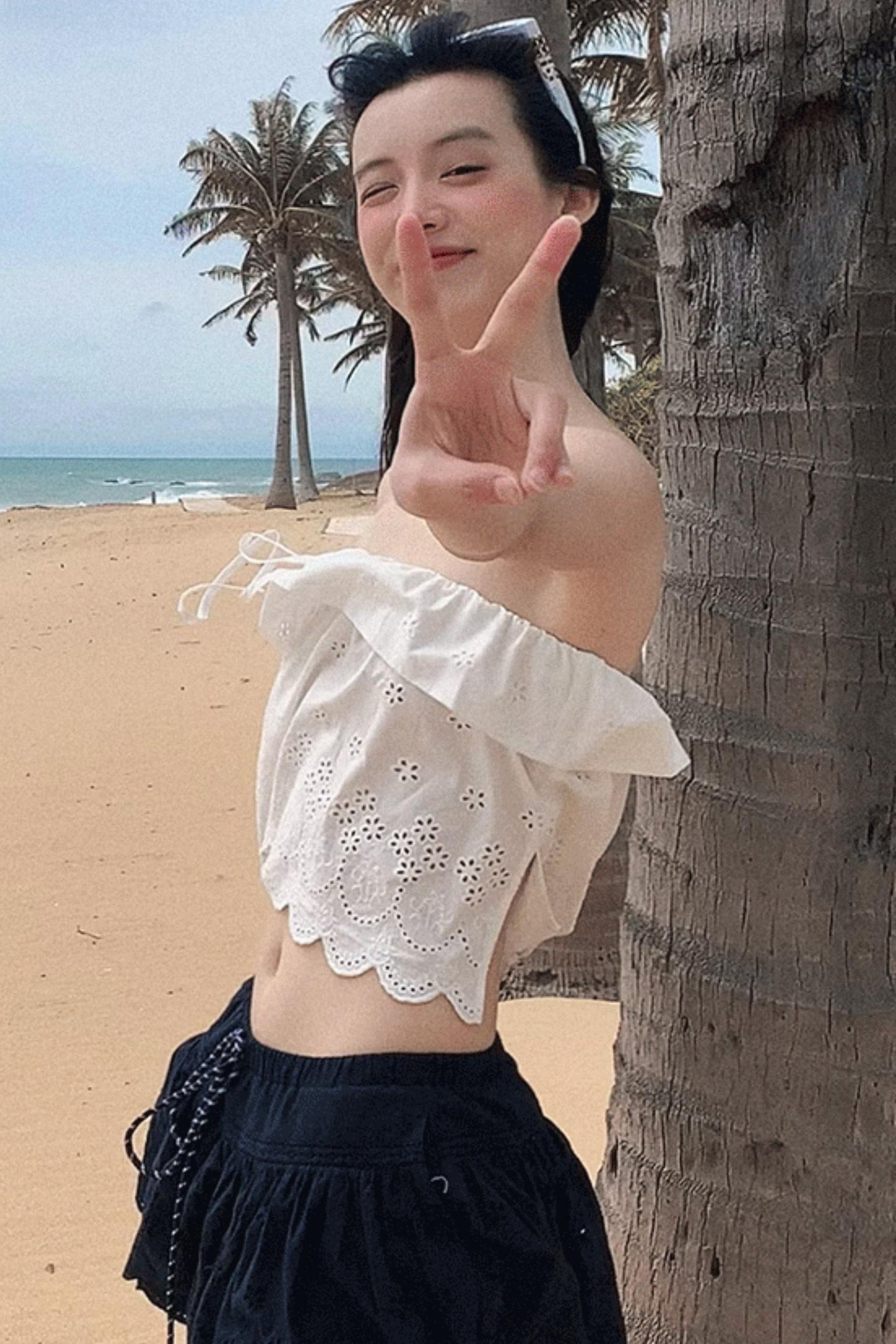 Summer Love Cutout Knit Tank