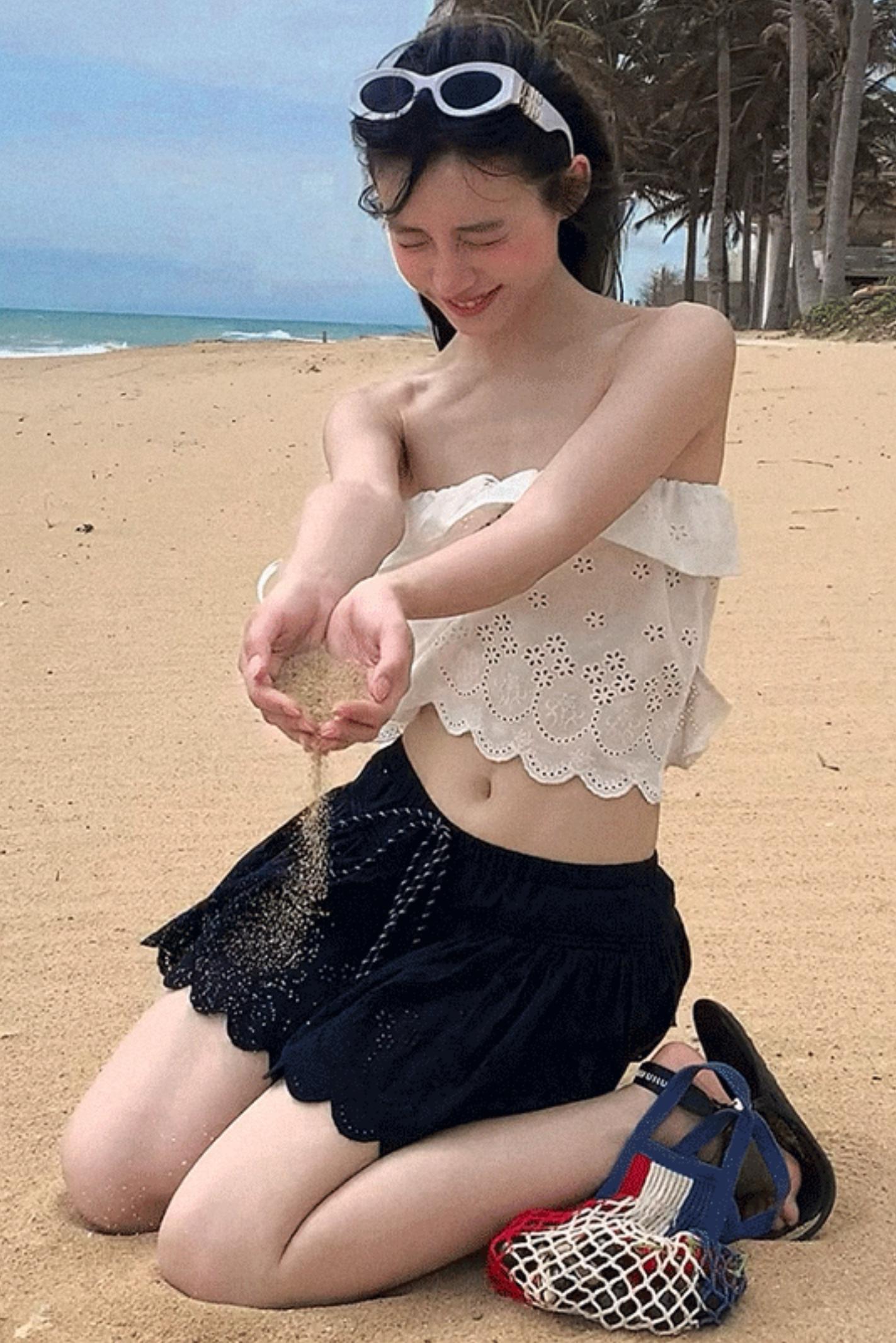 Summer Love Cutout Knit Tank