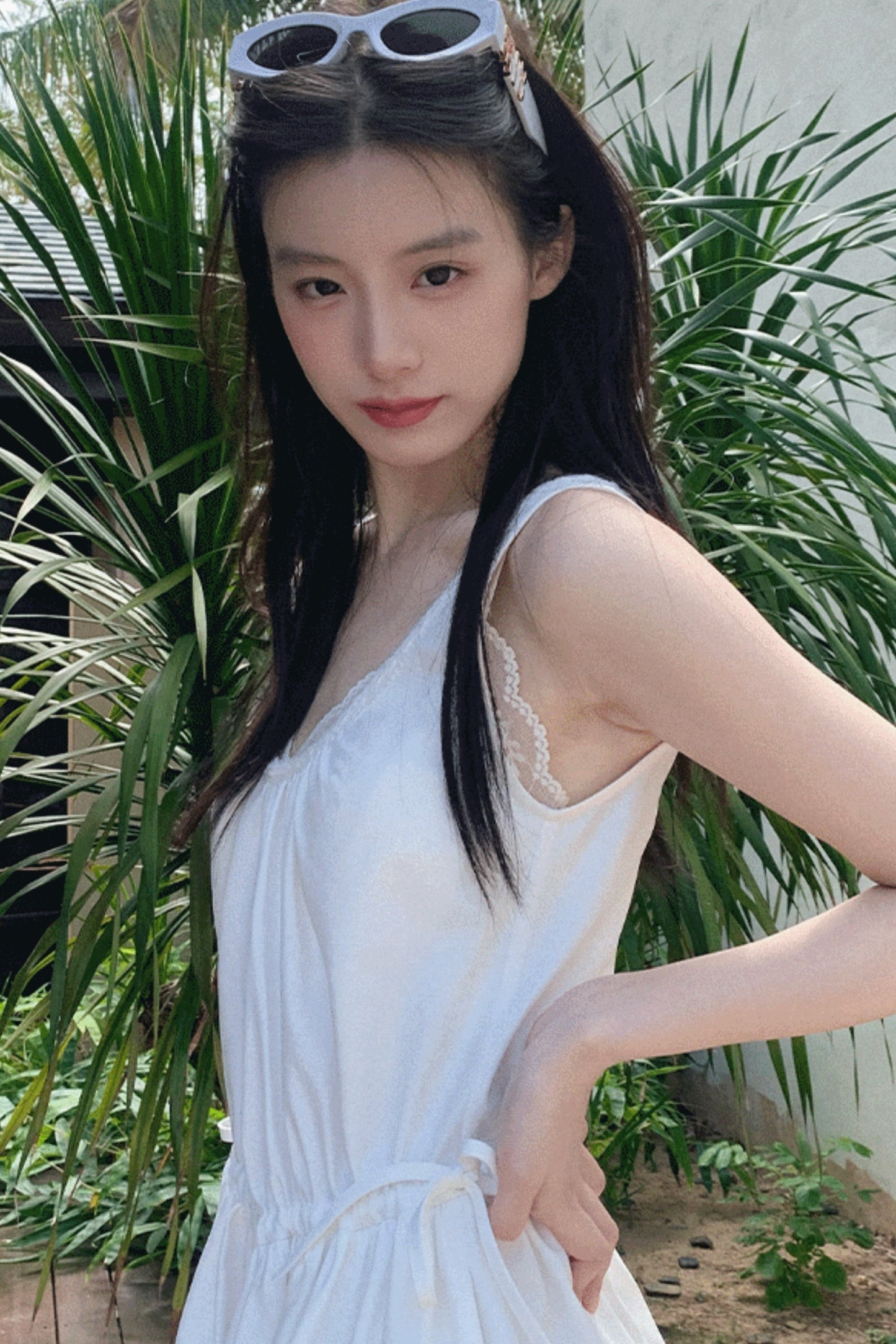 Sycamore Rose Fiber Vest & Balloon Dress