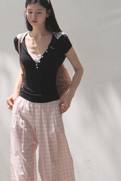 Pink Wide Leg Set-Up