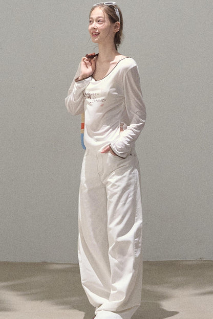 Vintage Rhinestone Halo Jeans