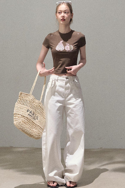 Vintage Rhinestone Halo Jeans