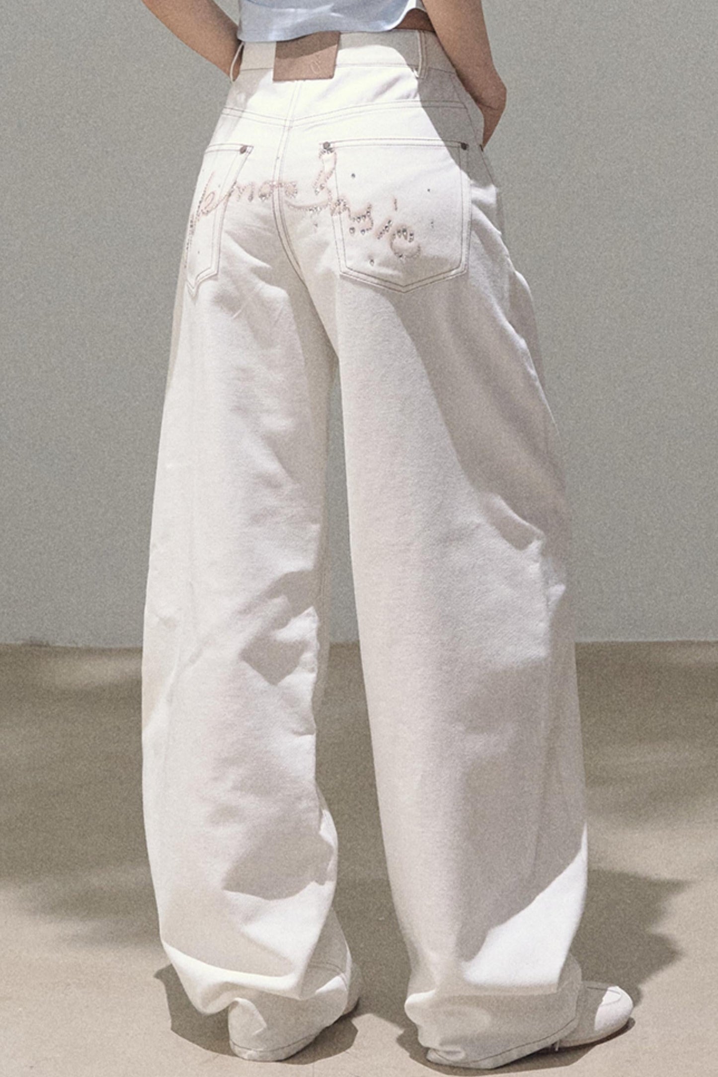 Vintage Rhinestone Halo Jeans