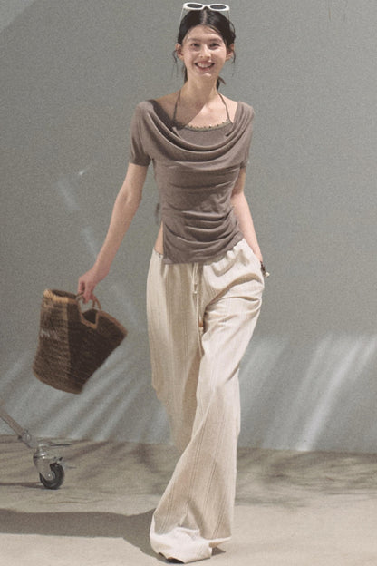 Amber Striped Pants Set-Up