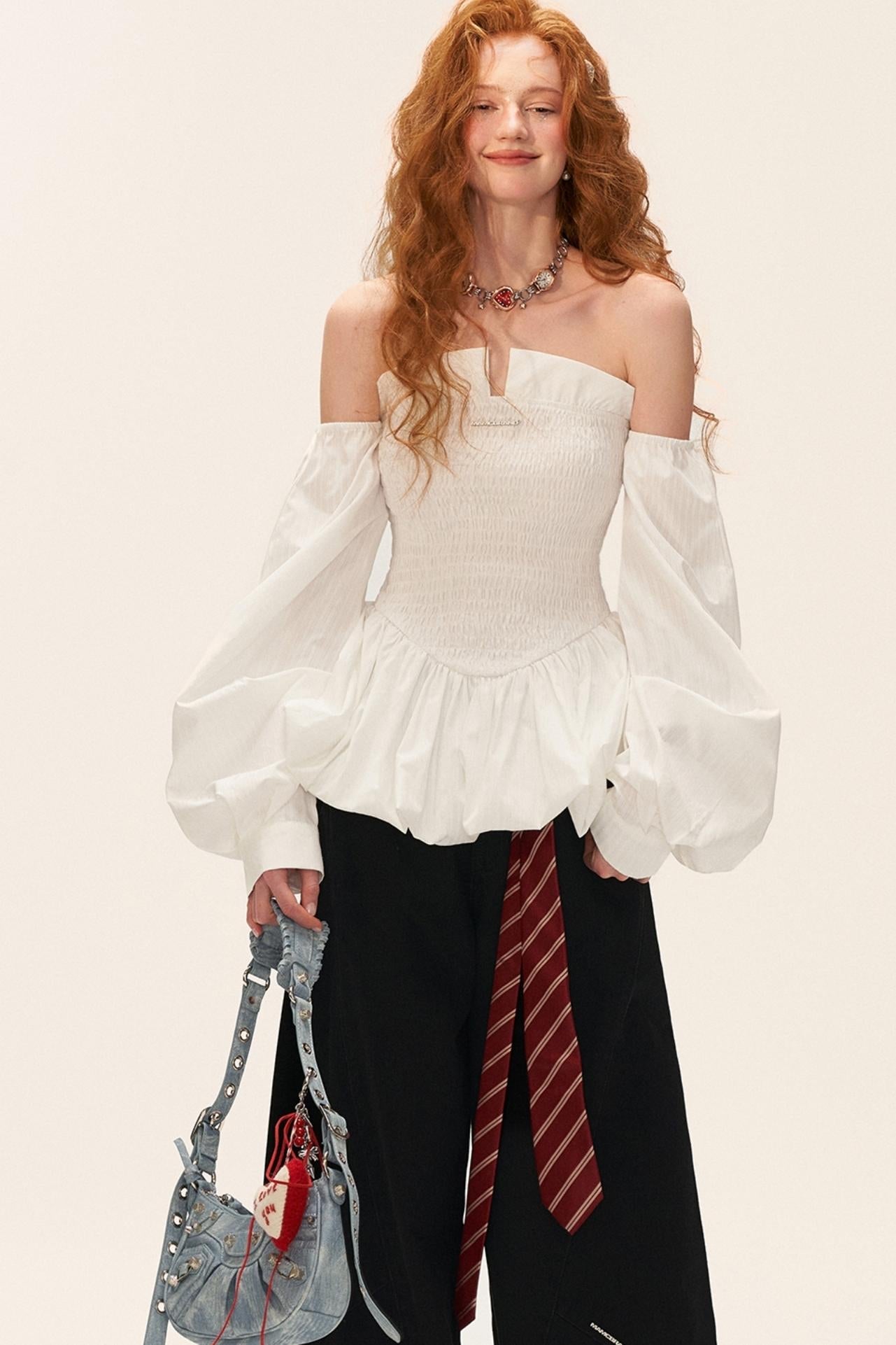 Autumn Long Sleeved Waist Top