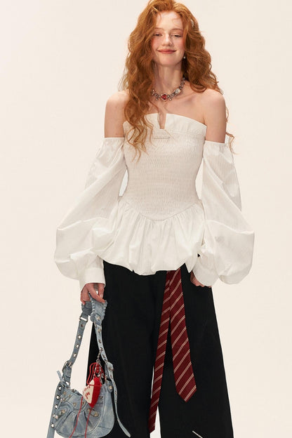 Autumn Long Sleeved Waist Top