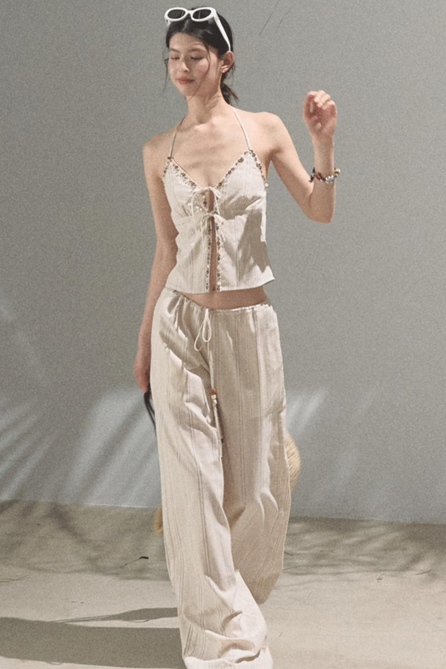 Amber Striped Pants Set-Up