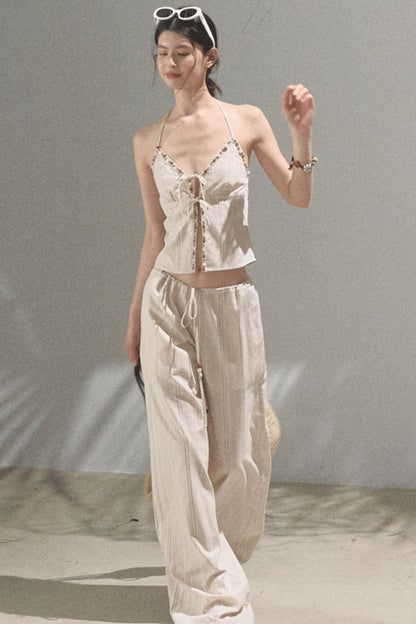 Amber Striped Pants Set-Up