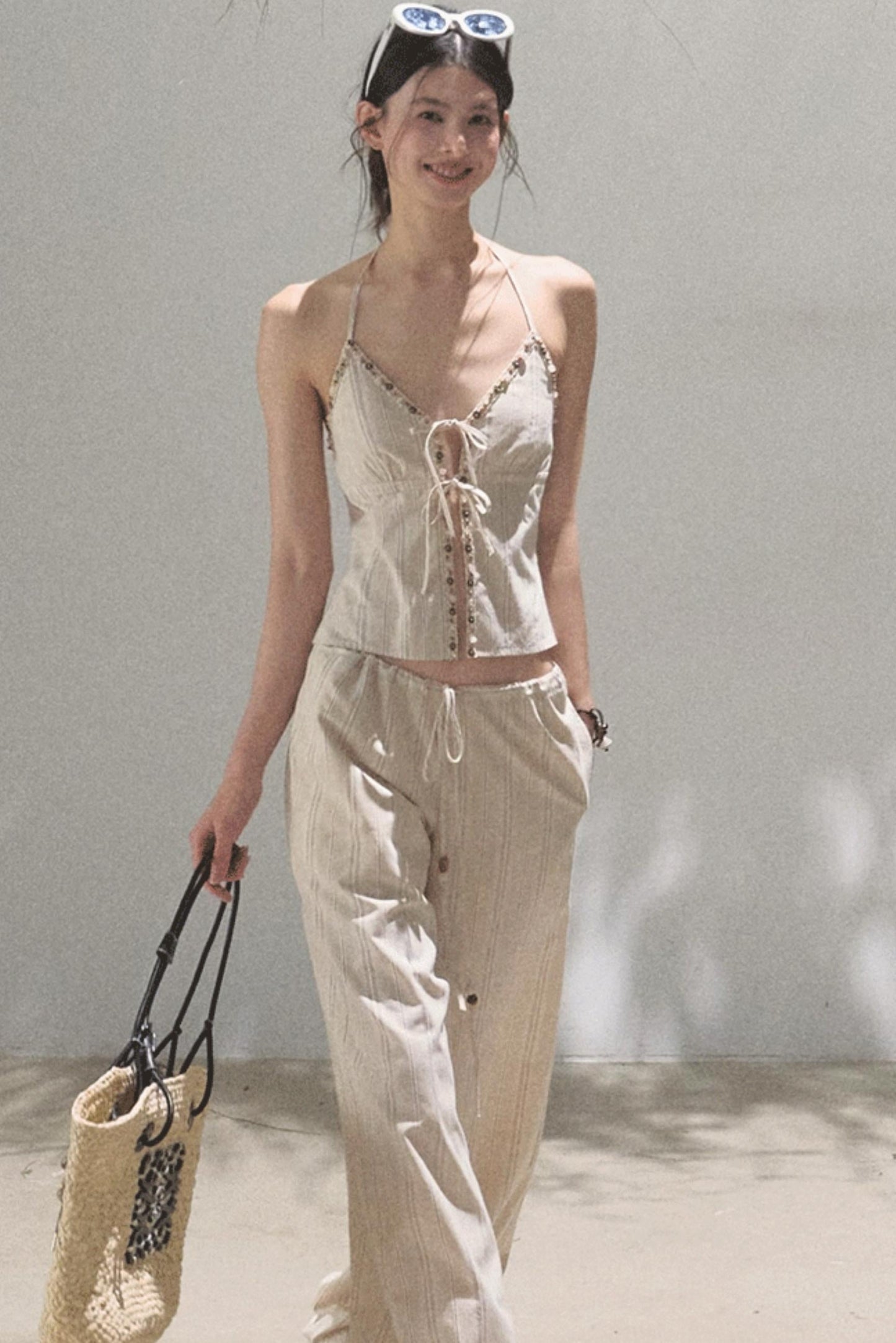 Amber Striped Pants Set-Up